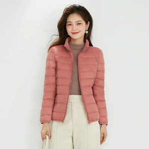 Chaqueta de invierno personalizada para mujer, chaqueta acolchada de algodón suave de talla grande con abrigos ajustados a la moda - Product Image 1