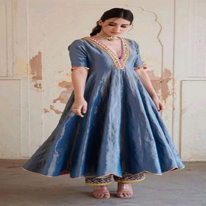 Salwar Kameez da Sposa di Design Kanya Libas per Donne in Lino - Abiti da Cerimonia, Abiti da Sposa Pesanti <span class=keywords><strong>e</strong></span> Stili Lehenga - Product Image 4