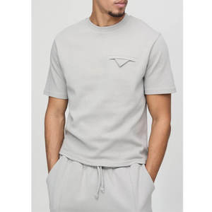 Vente en gros 100% coton T-shirt col rond pour hommes sur mesure de haute qualité respirant anti-rides décontracté Design surdimensionné - Product Image 1