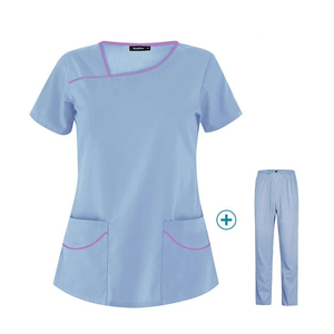 Venta al por mayor de uniformes de enfermería transpirables con logotipo personalizado, uniforme de hospital para hombres y mujeres, batas de laboratorio médico, uniformes de hospital para enfermeras - Product Image 3