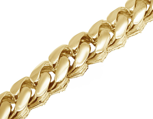 Cadena de eslabones cubanos de plata S925 chapada en oro de Hip Hop de moda con diamantes de moissanita completamente redondos regalo de boda personalizado para hombres - Product Image 6