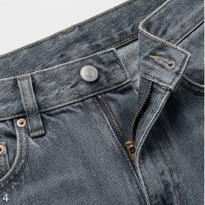 Pantalons en jean ample pour femmes de haute qualité, en coton, résistant à la décoloration, couleur personnalisée, jambes larges, coupe évasée, coupe bootcut, pantalons tendance de qualité supérieure - Product Image 4