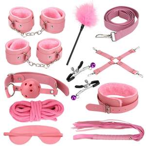 Yetişkin oyunu oyna Sm deri seks oyuncakları, Set peluş esaret BDSM çift seks esaret kiti seks oyuncak kadınlar için - Product Image 4