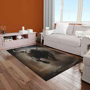 Tapis imprimé aux motifs vibrants : sublimez votre espace avec des motifs uniques, tapis doux non tissé - Product Image 2