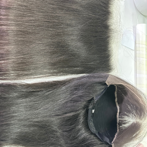 Peluca frontal Peluca con cierre de encaje Cabello humano crudo vietnamita virgen Venta al por mayor Encaje HD Encaje transparente - Product Image 5