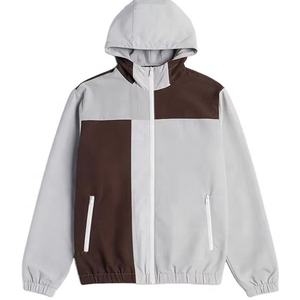 Veste coupe-vent d'hiver pour homme à motif lettres vintage, imperméable, à capuche avec chapeau, coupe-vent - Product Image 5