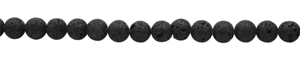 Cuentas Redondas Naturales de Lava Negra de 13 Pulgadas, Hilo de Cuentas de 10 a 12 mm para la Fabricación de Joyas - Product Image 3