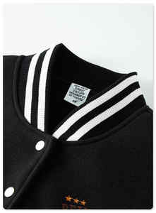 Chaqueta universitaria de tendencia para mujer, chaqueta de béisbol con parte superior corta bordada personalizada para invierno - Product Image 3