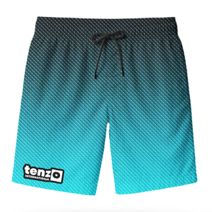 กางเกงขาสั้นออกกำลังกายผู้ชาย ผ้าโพลีเอสเตอร์ แห้งเร็ว เอวยางยืด มีเชือกผูก เหมาะสำหรับการฝึกซ้อม ออกกำลังกาย สตรีทแวร์ แฟชั่น รับสกรีนโลโก้ - Product Image 1