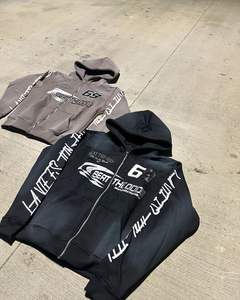 Nuevas Sudaderas con Capucha y Cremallera para Hombre, Invierno, Bordadas, con Serigrafía, 100% Algodón, Felpa, Secado Rápido, Transpirables, MOQ Bajo, Venta al Por Mayor - Product Image 5