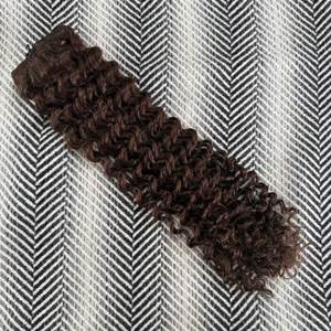 Brazilian Virgin Hair Curly <b>Tape</b> Ins 3C #2 Dark <b>Brown</b> 20 Inch - Product Image 3
