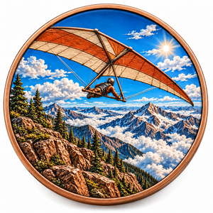 Moneda <span class=keywords><strong>de</strong></span> Desafío Redonda <span class=keywords><strong>de</strong></span> Cobre Puro <span class=keywords><strong>de</strong></span> 1oz con Logotipo Personalizado al por Mayor, Diseño <span class=keywords><strong>de</strong></span> Montaña y Alas <span class=keywords><strong>de</strong></span> Dragón, Coleccionable <span class=keywords><strong>de</strong></span> Arte, Personalizable - Product Image 1