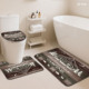 Custom Printed <b>Mat</b> <b>Bathroom</b> Rug <b>Set</b> for <b>Bathroom</b> Non-Slip Shower Curtain Bath <b>Mat</b> - Product Image 2