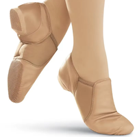 Chaussures de danse jazz et latine BOLD SMART pour hommes et femmes, tige élastique, cuir véritable, semelle fendue, doublure en coton, style classique à enfiler
