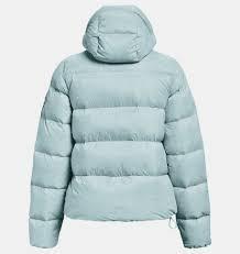 Custom Logo Windproof Unisex <b>Waterproof</b> Bubble <b>Padded</b> Quilted Down Winter Dusty Blue Puffer <b>Jacket</b> - Product Image 6