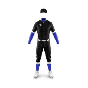 Nuevo Conjunto de Uniforme de Béisbol Personalizado 100% Poliéster, Transpirable, de Secado Rápido, Unisex, Cuello Redondo, Bolsillos, Ligero, de Alta Calidad para Equipo - Product Image 5