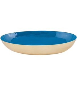 Ensemble de bols de service modernes en métal, intérieur émaillé or, vaisselle décorative élégante pour la cuisine, récipients à salade et fruits pour la maison et l'hôtel - Product Image 5