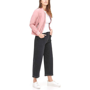 Blouson d'aviateur en soie pour femmes fabriqué dans les meilleurs matériaux Bomber de gros Fabrication OEM Logo personnalisé de gros - Product Image 3