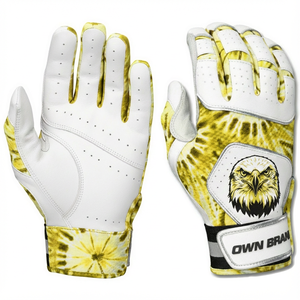 Guantes de Bateo Personalizados de Alta Calidad OEM al por Mayor, Palma de Cuero Premium, Agarre Fuerte, Correa de Muñeca Ajustable, Guantes de Bateo de Softbol - Product Image 6