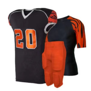 Ensemble de maillots de football américain personnalisables Uniforme grande taille respirant au design par sublimation pour adultes - Product Image 1