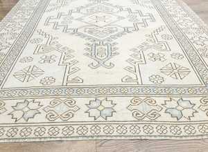 Oushak tradicional 12x15 Alfombra de lana hecha a mano blanco gris tejido a mano colorido sala de estar alfombra de área alta para el hogar coche 8x10 10x14 - Product Image 6