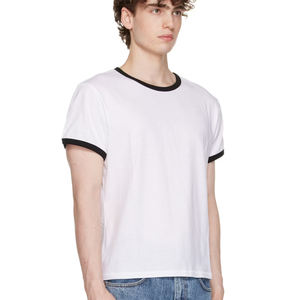 เสื้อยืดทรงสลิมฟิตสำหรับผู้ใหญ่ ผ้าผสมสามชนิด ดีไซน์เสื้อยืดริงเกอร์แบบคลาสสิกจาก Sportswear - Product Image 6