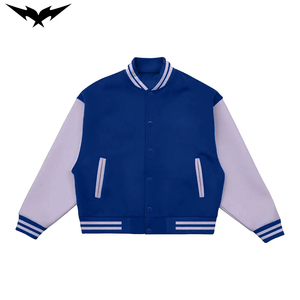 Veste bomber universitaire personnalisée brodée, style streetwear, vêtement d'hiver élégant et tendance - Product Image 5