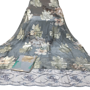 Vente en gros d'ensemble de dirac somaliens pour femmes Gorgura imprimé floral Garbsaar bas prix sergé style uni vêtements traditionnels somaliens - Product Image 2