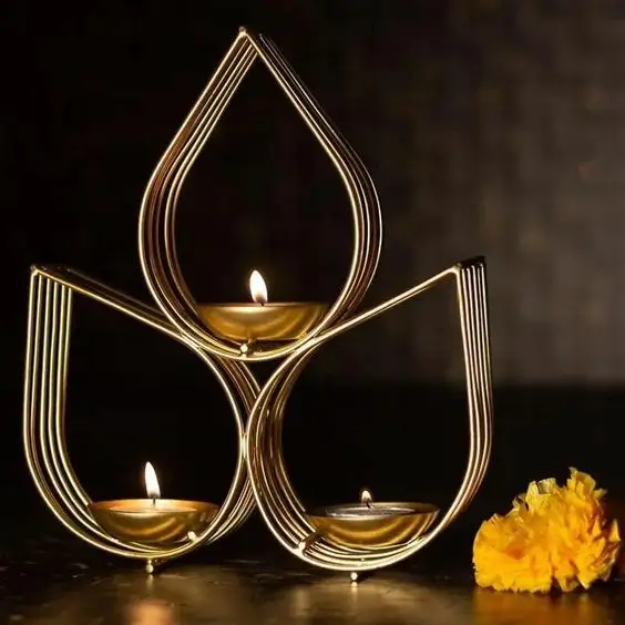 Sưu Tập Ấn Độ tealight người giữ ngọn nến kim loại tường treo cho phòng khách nhà