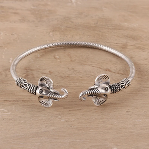 กำไลข้อมือเงินรูปช้าง925สไตล์ใหม่เครื่องประดับแฟชั่นแบบโบฮีเมียนสไตล์ใหม่ขายส่งเป็นจำนวนมาก - Product Image 3