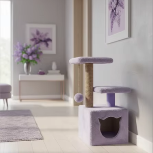 Grattoir pour chats Amistar Violet Tenderness de haute qualité, adapté à toutes les races et tailles de chats. - Product Image 2