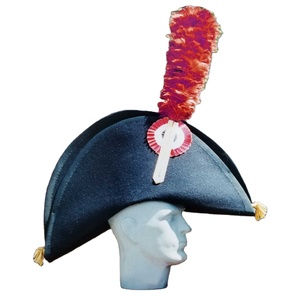 black felt French Napoleonic Bicorne hat de grenadier - Product Image 1