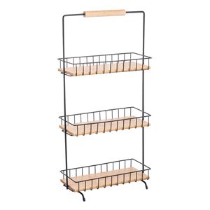 Étagère de cuisine à 3 niveaux en bambou/bois noir par elie - Product Image 1