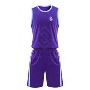 Faible MOQ, ensembles d'uniformes de basket-ball sans manches pour hommes personnalisés, respirants, de haute qualité, dernier design, impression de logo personnalisée, 100% - Product Image 1