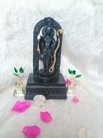 Ram Ji Murti avec Ayodhya Mandir modèle Shri Ram Ji idole pour la maison Temple bureau bureau voiture tableau de bord chambre décor cadeau spirituel