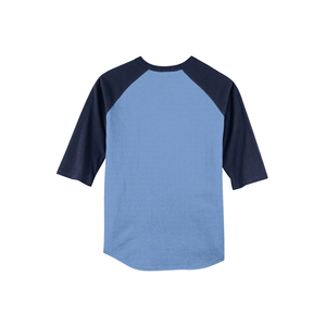 T-shirt de sport à manches 3/4, séchage rapide, 100 % polyester, col rond, style actuel, pour homme, baseball. - Product Image 6