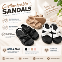 Sandales plates d'été à brides nouées pour femme, plateforme respirante, semelle en PVC, bout ouvert, commande en gros