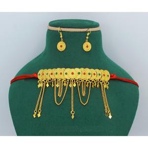 Martasha diseñador islámico Ramadán especial chapado en oro UAE joyería especial Dubai joyería collar pendiente conjunto Joyería Árabe - Product Image 1