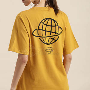 T-shirt oversize pour femme fabriqué au Pakistan, meilleur prix 2026, t-shirt oversize, logo personnalisé, t-shirts en gros - Product Image 3