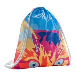 Sacs de sport personnalisés CreaDraw avec cordon de serrage, sacs de merchandising sur mesure à des fins promotionnelles - Product Image 1