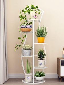 Hot Selling White Metal Garden Multi-Tier Rack Plant <b>Stands</b> In Antique Shape Of <b>Vase</b> - Product Image 5