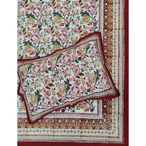 Classic Floral <b>Pattern</b> Percale Cotton Double Bedsheet Pillow Covers 3pcs Set Comfortable <b>Fitted</b> <b>Sheets</b> for Home Use 90 108 - Product Image 1