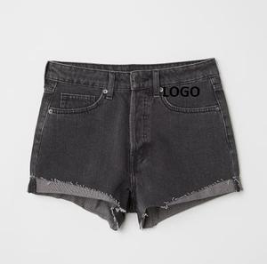 Pantalones cortos de mezclilla para mujer con estilo informal de verano al aire libre Diseño personalizado - Product Image 3