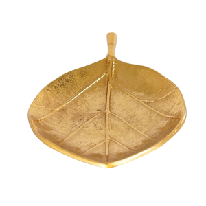 Vaisselle en acier/métal de service de table de conception de feuille finie d'or faite sur commande de vente chaude pour le dîner de mariage pour le service de nourriture - Product Image 1
