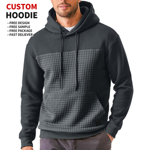 เสื้อฮู้ดดี้โอเวอร์ไซส์บุผ้าฟลีซลายตารางคุณภาพสูงสำหรับฤดูหนาว เนื้อผ้าผสมคอตตอน ระบายอากาศได้ดี เป็นมิตรต่อสิ่งแวดล้อม สไตล์สตรีทแวร์ - Product Image 1