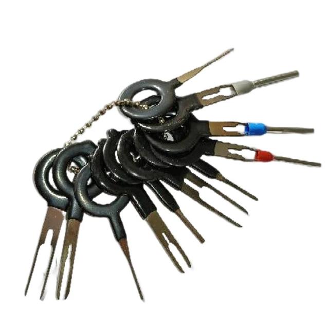 Car Terminal Removal 11Pcs 38Pcs/Set Electrical Wiring Crimp Connector Pin Extractor Kit Automobiles Terminal Repair Hand Tools