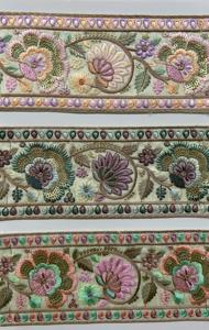 ผ้าลูกไม้ตกแต่งสำหรับเจ้าสาวสไตล์วินเทจละเอียดอ่อนดีไซน์สำหรับชุดราตรีงานปักสำหรับงานฝีมือ DIY - Product Image 4