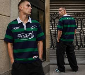 OEM Wholesale Vintage <strong>Sailor</strong> Styles Polo Rugby <strong>Shirts</strong> Custom Sublimation Print Graphics Embroidery logo Half Sleeve Rugby <strong>Shirts</strong> - Product Image 3