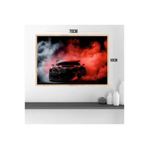 <b>Large</b> Size 70x50cm MDF Table Colorful Fade Quality <b>Printing</b> <b>Frame</b> Wall Accents for Cars - Product Image 5