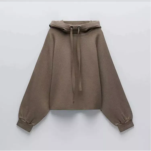 Trending New Arrival Custom Unisex Fleece Drawstring Chándal Mujeres Joggers Traje Dos piezas Sudadera con capucha Conjuntos Tela personalizada - Product Image 3